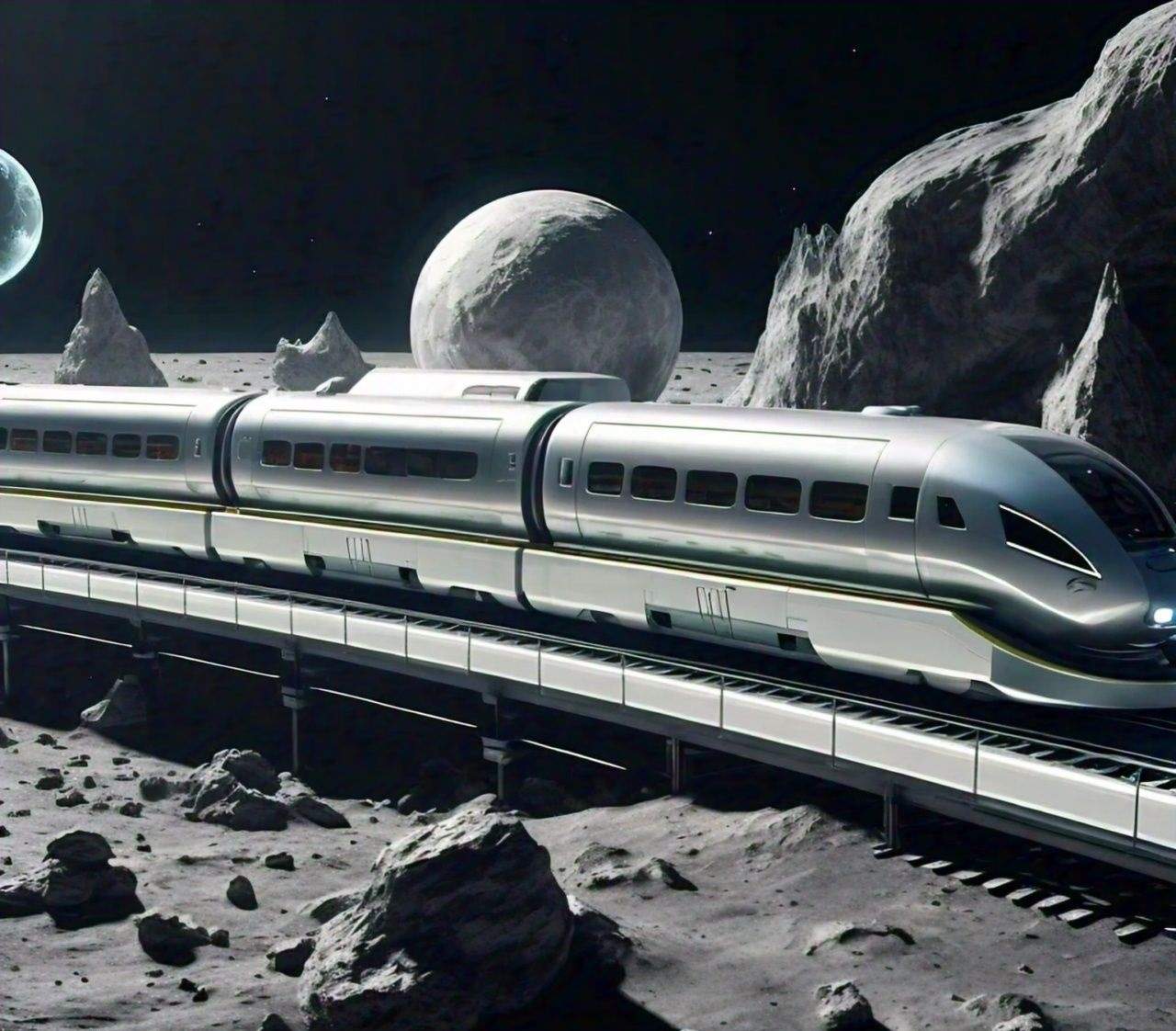 Moon Railway: A Futuristic Transportation System for Lunar Exploration